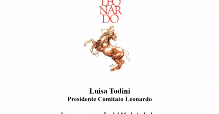Intervento Luisa Todini, Presidente Comitato Leonardo – XII Forum Annuale