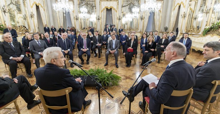 I vincitori dei Premi Leonardo e dei Premi di Laurea 2023 incontrano il Presidente della Repubblica